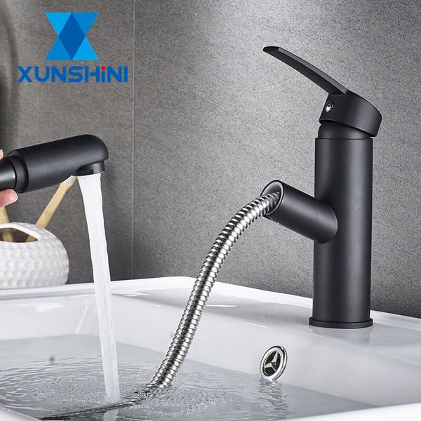 xunshini bathroom kitchen basin faucet single handle pull out spray sink tap and cold water crane deck mount faucets
xunshini bathroom kitchen basin faucet single handle pull out spray sink tap and cold water crane deck mount faucets
