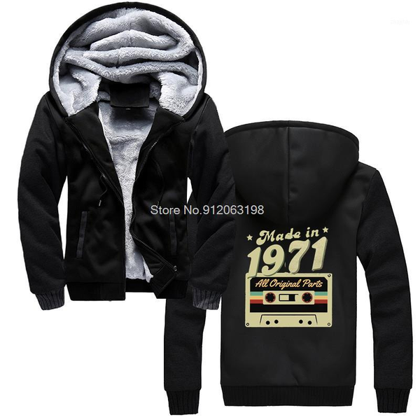 men's hoodies & sweatshirts vintage male made in 1971 hoodie old birthday men hooded sweatshirt winter thicken streetwear coat, Black
men's hoodies & sweatshirts vintage male made in 1971 hoodie old birthday men hooded sweatshirt winter thicken streetwear coat, Black