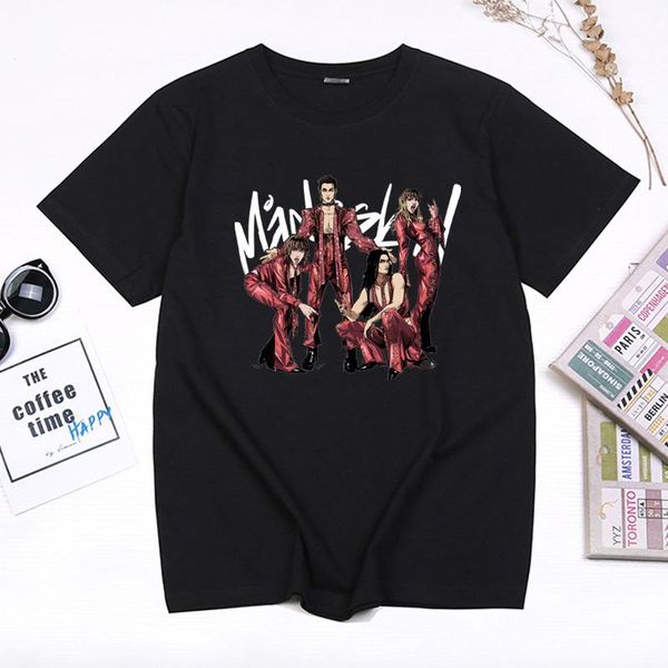 men's t-shirts summer fashion maneskin men t-shirt italian band singer damiano david printed tshirt music combination t shirt, White;black
men's t-shirts summer fashion maneskin men t-shirt italian band singer damiano david printed tshirt music combination t shirt, White;black
