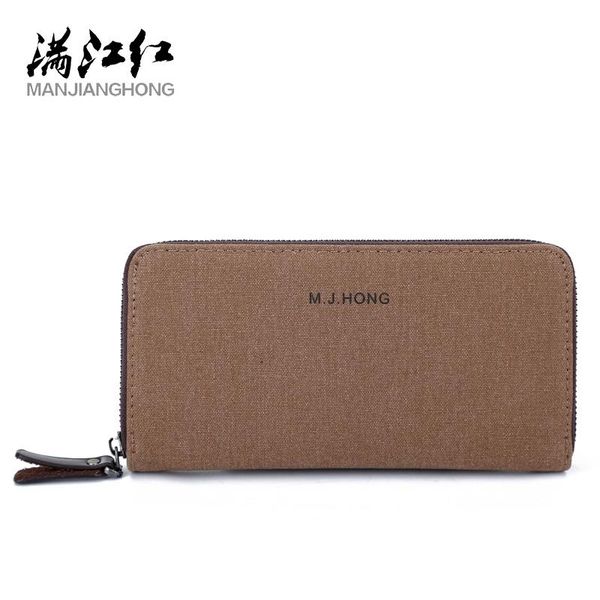 wallets manjianghong canvas wallet male long vertical standard men fashion zipper business clutches, Red;black
wallets manjianghong canvas wallet male long vertical standard men fashion zipper business clutches, Red;black