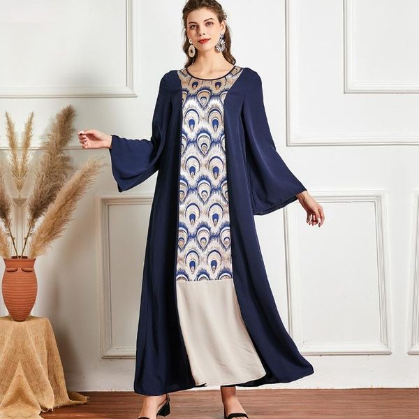 ethnic clothing muslim fashion large size women's round neck long sleeve color matching temperament dress abaya turkey kuftan, Red
ethnic clothing muslim fashion large size women's round neck long sleeve color matching temperament dress abaya turkey kuftan, Red