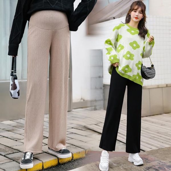 2021 spring korean fashion thin maternity full long pants wide leg elastic waist belly pants for pregnant women pregnancy, White
2021 spring korean fashion thin maternity full long pants wide leg elastic waist belly pants for pregnant women pregnancy, White