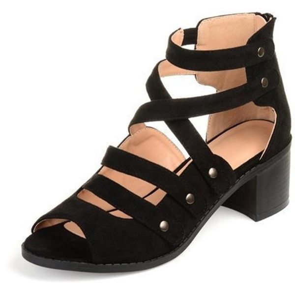 sandals women summer zipper square heel breathable high shoes sandalia feminina 2021, Black
sandals women summer zipper square heel breathable high shoes sandalia feminina 2021, Black
