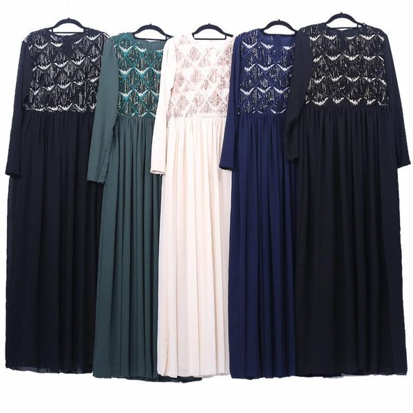 casual dresses luxury sequin muslim maxi abaya dress women kaftan islamic clothing elegant embroidery chic long sleeve big swing, Black;gray
casual dresses luxury sequin muslim maxi abaya dress women kaftan islamic clothing elegant embroidery chic long sleeve big swing, Black;gray
