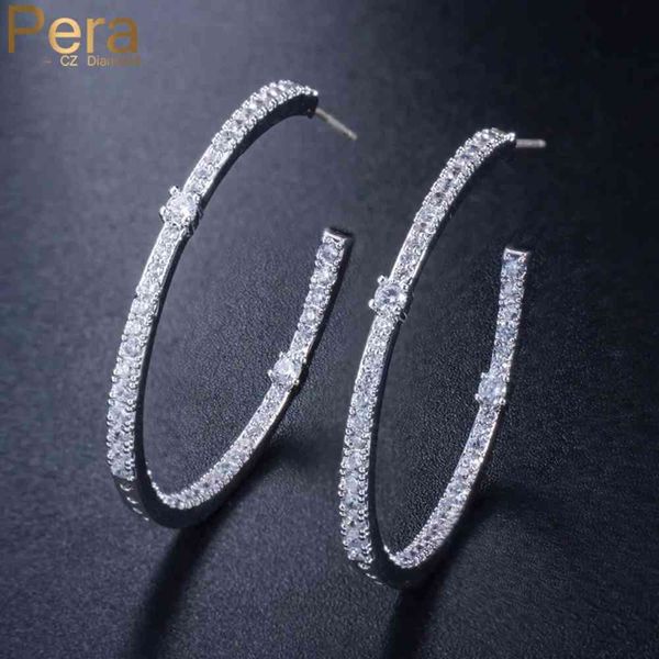 pera fashion ladies big polished sterling silver 925 ear jewelry full sparkling cubic zirconia pave hoop earrings for women e124, Golden
pera fashion ladies big polished sterling silver 925 ear jewelry full sparkling cubic zirconia pave hoop earrings for women e124, Golden