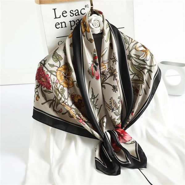 scarves silk square scarf women fashion floral print shawl neck wrap hijab headband large bufanda neckerchief bandana, Blue;gray
scarves silk square scarf women fashion floral print shawl neck wrap hijab headband large bufanda neckerchief bandana, Blue;gray