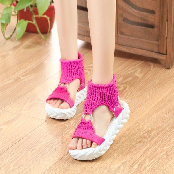 dress shoes women casual flats sandalias fashion platform peep toe summer gladiator sandals round buckle girls outdoor beach slides, Black
dress shoes women casual flats sandalias fashion platform peep toe summer gladiator sandals round buckle girls outdoor beach slides, Black