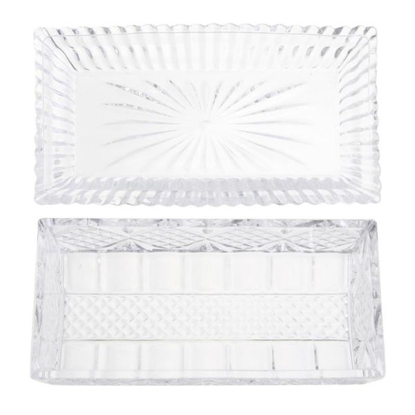 storage bottles & jars 1pc banquet butter keeper creative embossed pattern glass box with lid
storage bottles & jars 1pc banquet butter keeper creative embossed pattern glass box with lid