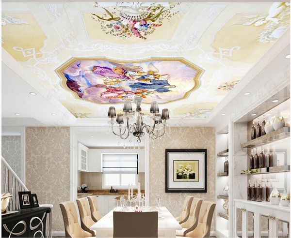 3d ceiling murals wallpaper custom p european oil painting angel flowers home decor 3d wall mural wallpaper in the living room
3d ceiling murals wallpaper custom p european oil painting angel flowers home decor 3d wall mural wallpaper in the living room