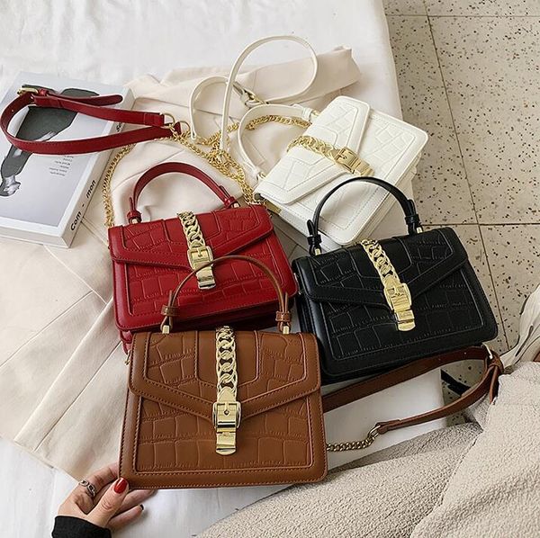 factory wholesale women bag street trend embossed leather handbag gold buckle fashion shoulder bags stone womens messenger handbags, Black;red
factory wholesale women bag street trend embossed leather handbag gold buckle fashion shoulder bags stone womens messenger handbags, Black;red