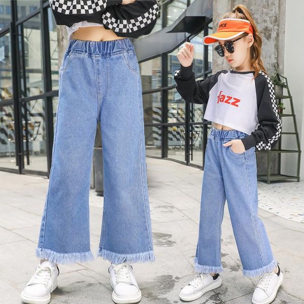 2021 spring new loose straight wide-leg pants fashion kids tassel trousers jeans for girls outfits girls jeans 8 10 12 14 years, Blue
2021 spring new loose straight wide-leg pants fashion kids tassel trousers jeans for girls outfits girls jeans 8 10 12 14 years, Blue
