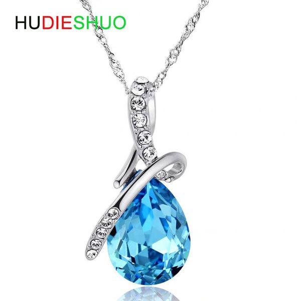 pendant necklaces austria crystal fashion jewelry silvernecklace for women, Silver
pendant necklaces austria crystal fashion jewelry silvernecklace for women, Silver