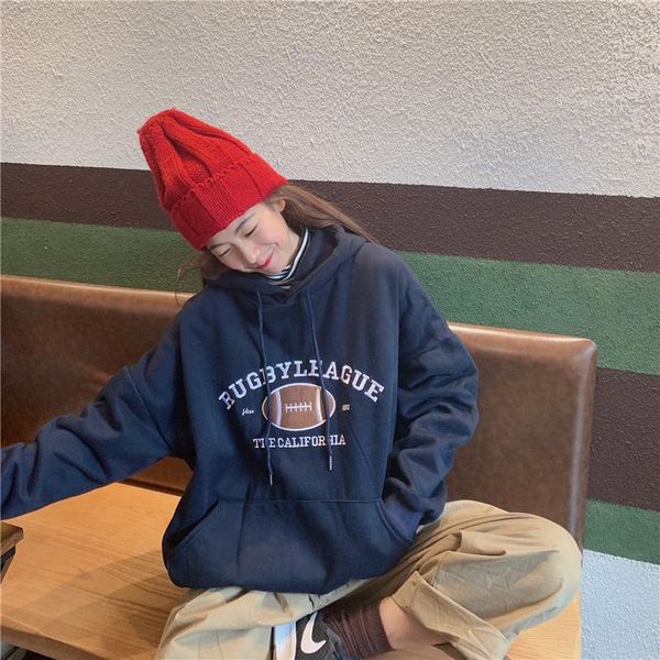 women's jackets of autumn clothing preppy style loose embroidery letters, Black;brown
women's jackets of autumn clothing preppy style loose embroidery letters, Black;brown