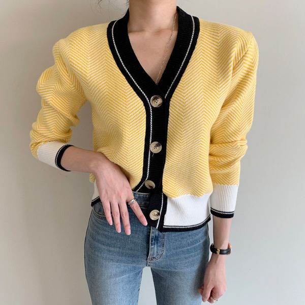 2021 autumn new women wild fashion casual v-neck single-breasted ladies sweaters long-sleeved knitted ucwx, Black
2021 autumn new women wild fashion casual v-neck single-breasted ladies sweaters long-sleeved knitted ucwx, Black