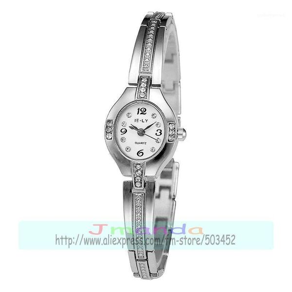 100pcs/lot e-ly 022 elegance lady bracelet wrap quartz crystal watch for women wholesale alloy wristwatches, Slivery;brown
100pcs/lot e-ly 022 elegance lady bracelet wrap quartz crystal watch for women wholesale alloy wristwatches, Slivery;brown
