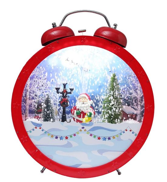 christmas decorations snow clock with light and music ornaments red santa claus tree scene
christmas decorations snow clock with light and music ornaments red santa claus tree scene