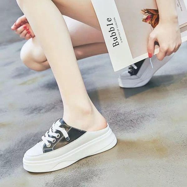 slippers 2021 fashion casual sneakers wedges heels slides women sandals leather comfortable flat platform shoes summer, Black
slippers 2021 fashion casual sneakers wedges heels slides women sandals leather comfortable flat platform shoes summer, Black