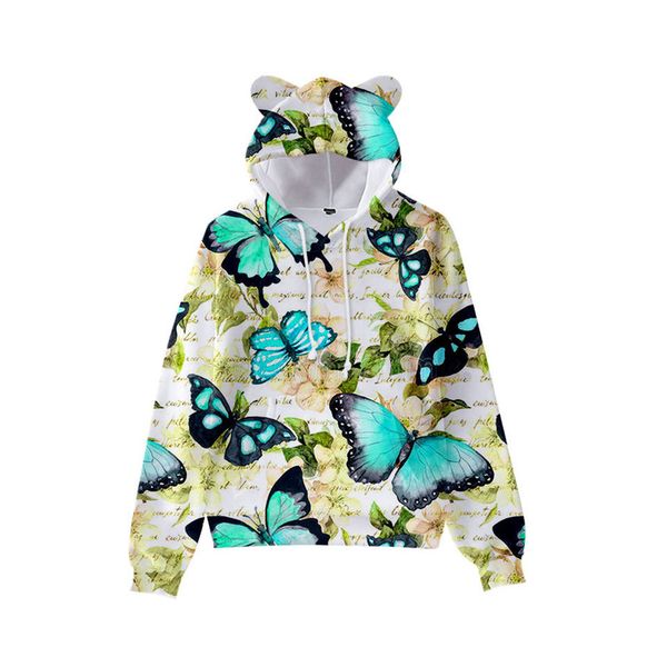 sky blue wings butterfly series cute boy girl clothes hooded 3d printing hooded sweater autumn early winter ears hooded pullover, Black
sky blue wings butterfly series cute boy girl clothes hooded 3d printing hooded sweater autumn early winter ears hooded pullover, Black