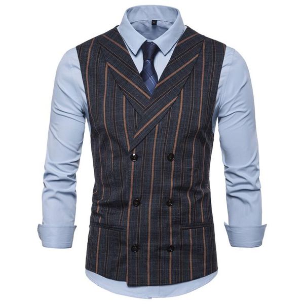 men's vests mens vest ready to wear navy wedding prom waistcoat casual half collar 2 pockets 6 buttons, Black;white
men's vests mens vest ready to wear navy wedding prom waistcoat casual half collar 2 pockets 6 buttons, Black;white