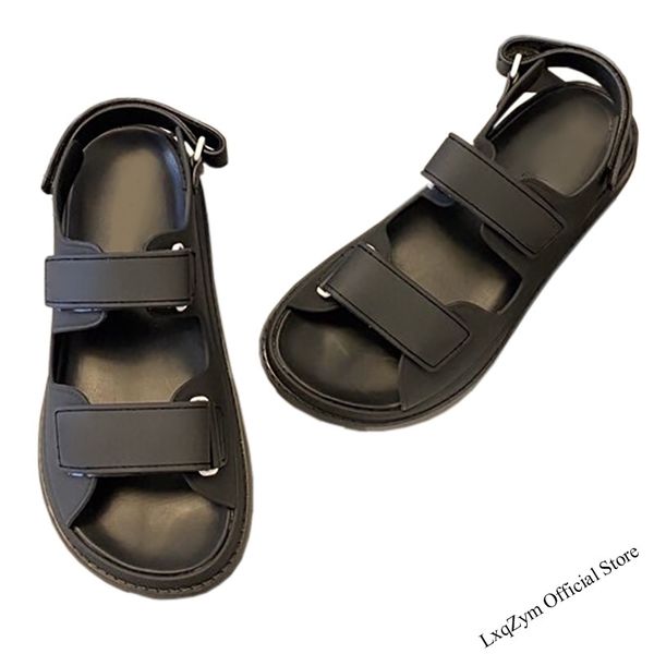 brand designer shoes woman gladiator velcro sandals real leather ladies summer platform slippers, Black
brand designer shoes woman gladiator velcro sandals real leather ladies summer platform slippers, Black