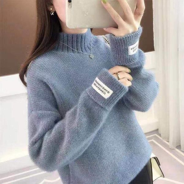 ay1057 spring autumn winter womens sweaters women fashion casual warm nice woman female ol oversized pullover, White;black
ay1057 spring autumn winter womens sweaters women fashion casual warm nice woman female ol oversized pullover, White;black