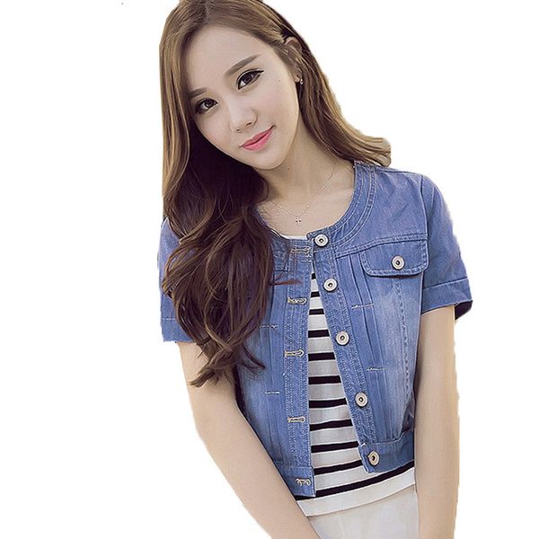 women's jackets denim jackets will see fashion short sleeves woman cotton thin solid jacket to outerwear ladies' a4fz, Black;brown
women's jackets denim jackets will see fashion short sleeves woman cotton thin solid jacket to outerwear ladies' a4fz, Black;brown