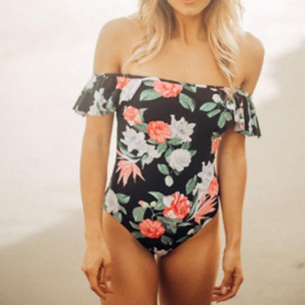 one-piece suits floral print bodycon bodysuit women ruffles strapless summer bikini swimsuit swimwear black
one-piece suits floral print bodycon bodysuit women ruffles strapless summer bikini swimsuit swimwear black