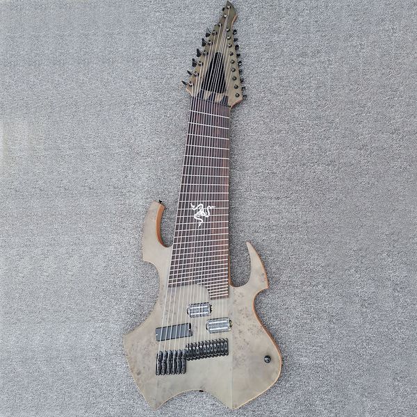 monster special custom 6+12 strings unusual electric guitar with burl maple venner,30 frets,rosewood fretboard
monster special custom 6+12 strings unusual electric guitar with burl maple venner,30 frets,rosewood fretboard