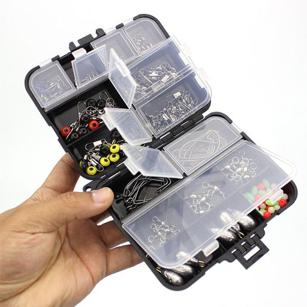 fishing accessories 160pcs/box kit jig hooks sinker weights swivels snaps with tackle storage box
fishing accessories 160pcs/box kit jig hooks sinker weights swivels snaps with tackle storage box
