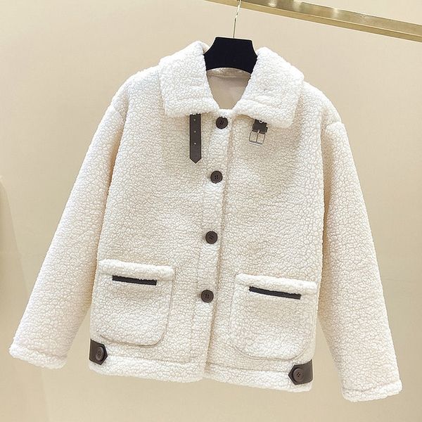 lamb wool coat women's 2021 autumn and winter new plush thickened fur one korean versatile lamb trend, Black
lamb wool coat women's 2021 autumn and winter new plush thickened fur one korean versatile lamb trend, Black