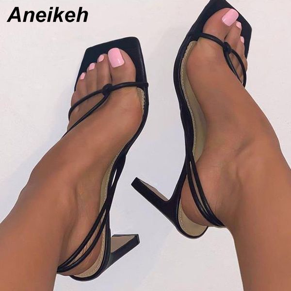 sandals aneikeh summer women shoes ankle-wrap pu fashion narrow band thin heels buckle strap back party square toe, Black
sandals aneikeh summer women shoes ankle-wrap pu fashion narrow band thin heels buckle strap back party square toe, Black