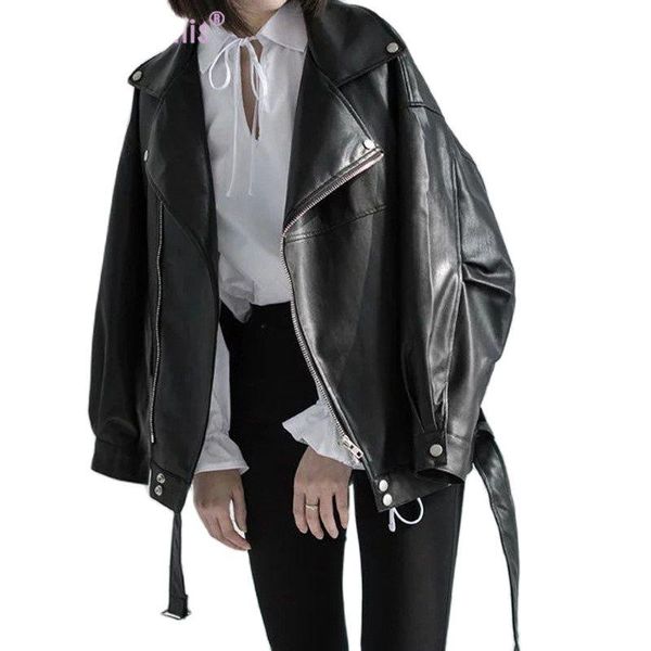 women's leather & faux women soft jacket with belt black pu biker lady basic coat street casual outerwear
women's leather & faux women soft jacket with belt black pu biker lady basic coat street casual outerwear