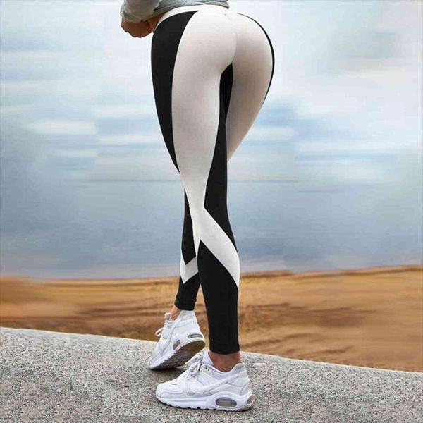 casual fashion print patchwork womens legging high waist elastic push up ankle length polyester, Black
casual fashion print patchwork womens legging high waist elastic push up ankle length polyester, Black