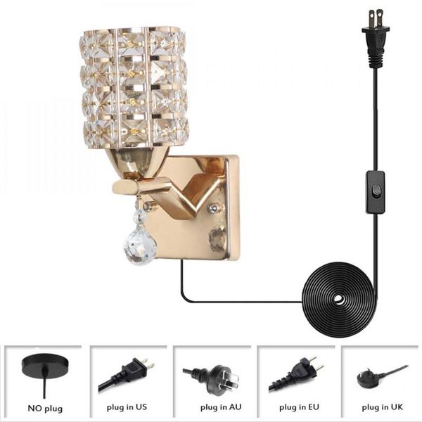 wall lamp crystal sconce lighting in gold finish,vanity light fixture with glass shade, elegant plug
wall lamp crystal sconce lighting in gold finish,vanity light fixture with glass shade, elegant plug