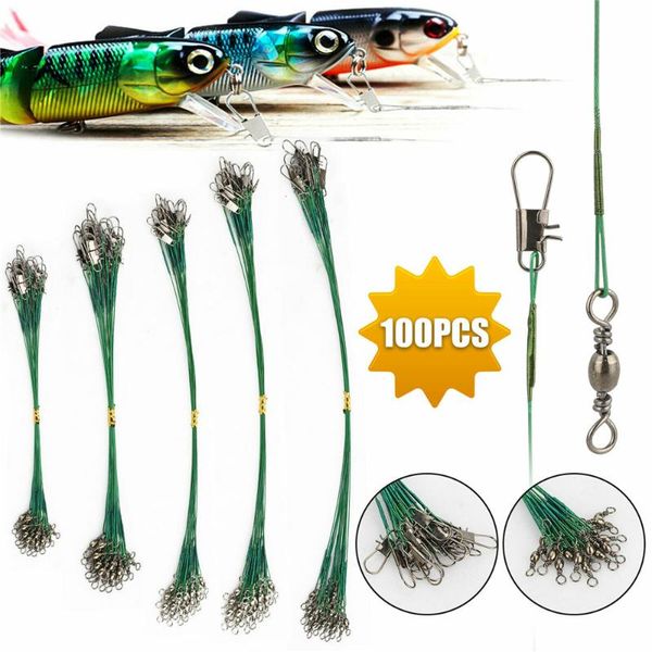braid line 100pcs anti bite steel fishing tool parts spinning leader rig tapered leash snap swivel 10/15/20/25/30cm
braid line 100pcs anti bite steel fishing tool parts spinning leader rig tapered leash snap swivel 10/15/20/25/30cm