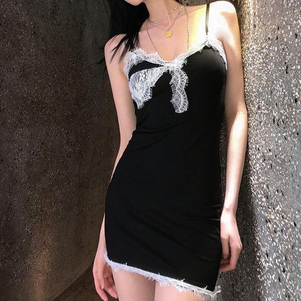 casual dresses summer women skinny dress lace trim fashion solid color backless suspender short slim mini sundress female ladies, Black;gray
casual dresses summer women skinny dress lace trim fashion solid color backless suspender short slim mini sundress female ladies, Black;gray