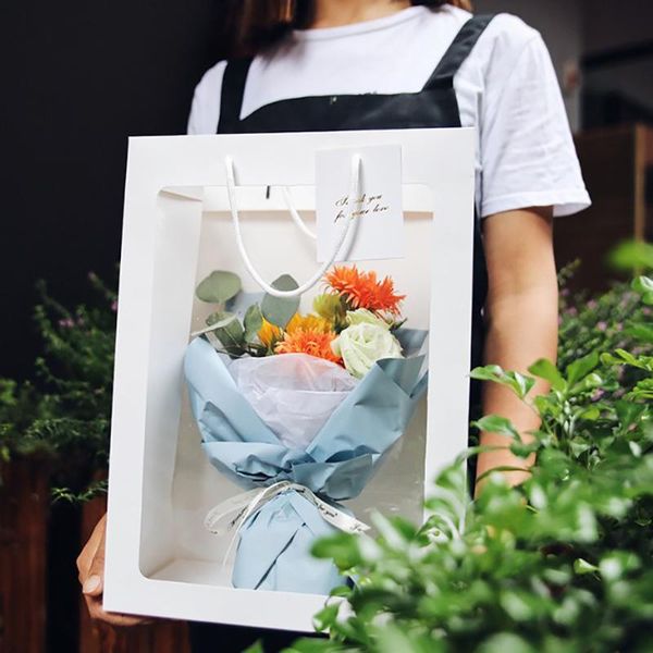 gift wrap 5pcs/pack multi color handle candy boxes with rectangular shape pvc film window paper gifts/wedding package bag box 
gift wrap 5pcs/pack multi color handle candy boxes with rectangular shape pvc film window paper gifts/wedding package bag box