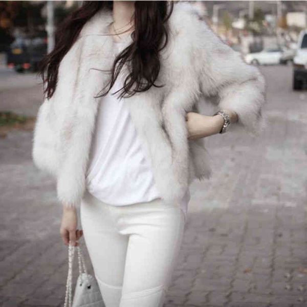 women winter faux fur coat female artificial fur jacket outerwear ladies plush thick warm fur overcoat 211213, Black
women winter faux fur coat female artificial fur jacket outerwear ladies plush thick warm fur overcoat 211213, Black