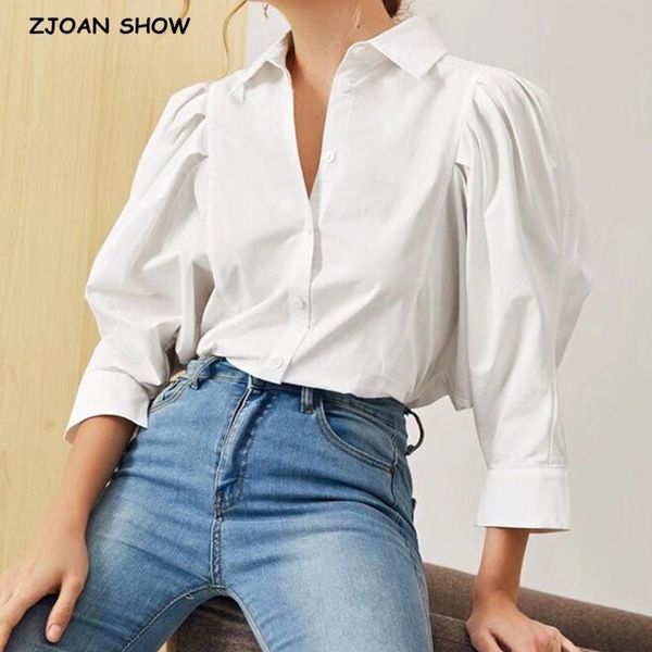women's blouses & shirts french lantern sleeve white shirt cotton retro 2021 woman lapel single-breasted long blouse causal loose blou
women's blouses & shirts french lantern sleeve white shirt cotton retro 2021 woman lapel single-breasted long blouse causal loose blou