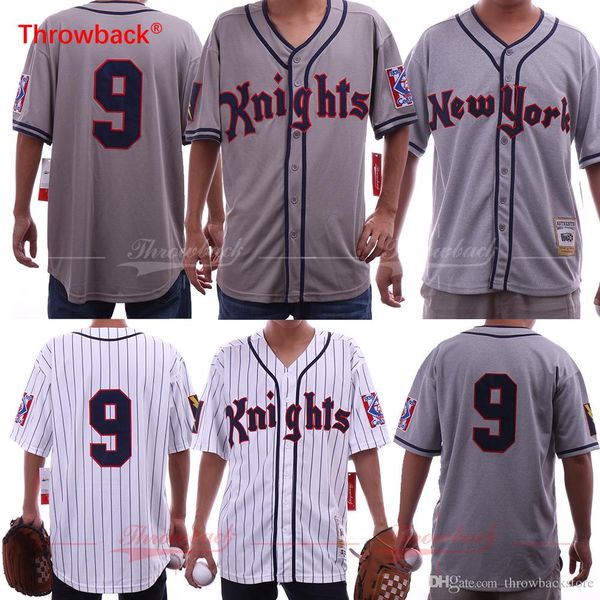 roy hobbs the natural #9 newyork knights redford white grey men's baseball jerseys s-3xl, Blue;black
roy hobbs the natural #9 newyork knights redford white grey men's baseball jerseys s-3xl, Blue;black