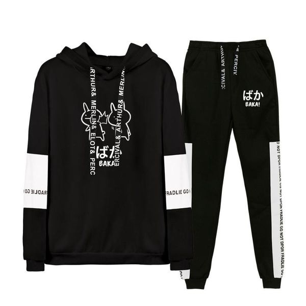jogging clothing fashion baka slap hoodies set japan anime funny thick hoody moletom black japanese sweatshirt pullover and trousers, Black;red
jogging clothing fashion baka slap hoodies set japan anime funny thick hoody moletom black japanese sweatshirt pullover and trousers, Black;red