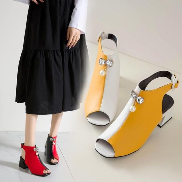 sandals spring summer fashion high heels women's thick heel color matching rome open toe shoes 5cm plus size 34-48, Black
sandals spring summer fashion high heels women's thick heel color matching rome open toe shoes 5cm plus size 34-48, Black