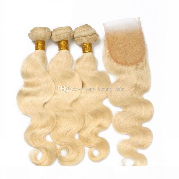 4pcs lot malaysian platinum bleached blonde body wave hair with closure 613 human honey blonde human hair bundles 3pcs with 4*4 lace closure, Black
4pcs lot malaysian platinum bleached blonde body wave hair with closure 613 human honey blonde human hair bundles 3pcs with 4*4 lace closure, Black