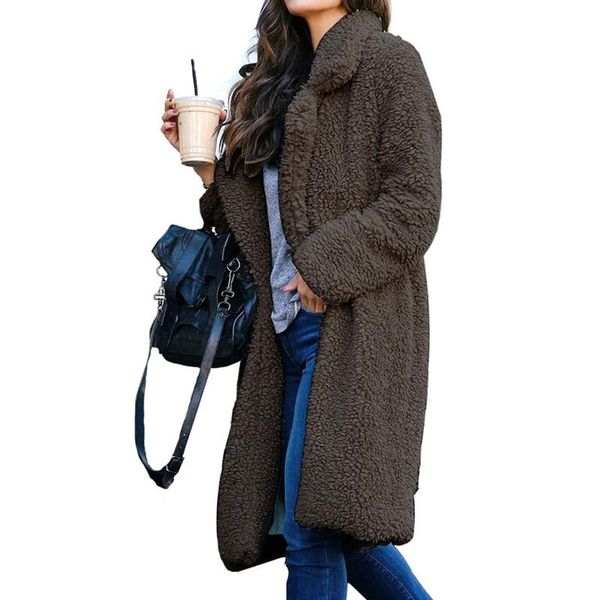 women's fur & faux zoki autumn warm coat long sleeves ladies jacket female plush teddy plus size outwear winter fashion 2021, Black
women's fur & faux zoki autumn warm coat long sleeves ladies jacket female plush teddy plus size outwear winter fashion 2021, Black