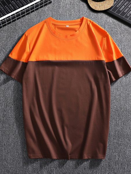 men color block tee 73vy#, White;black
men color block tee 73vy#, White;black