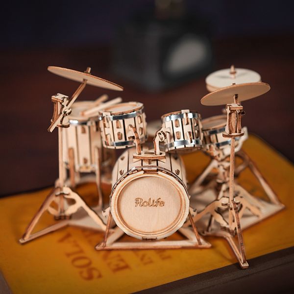 Rolife 3D Wooden Puzzle Games Drum kit Model Toys for Children Kids Birthday Gifts TG409
Rolife 3D Wooden Puzzle Games Drum kit Model Toys for Children Kids Birthday Gifts TG409