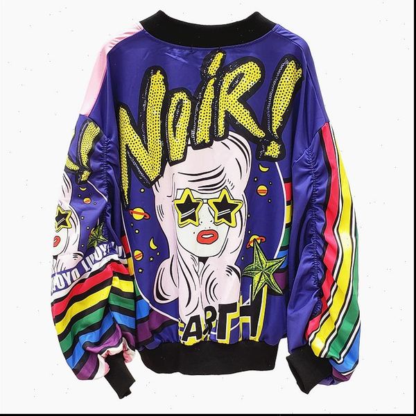 new fashion printing jacket women loose uniform female bomber jacket long sleeve casual basic coat womens jackets girl, Black;brown
new fashion printing jacket women loose uniform female bomber jacket long sleeve casual basic coat womens jackets girl, Black;brown