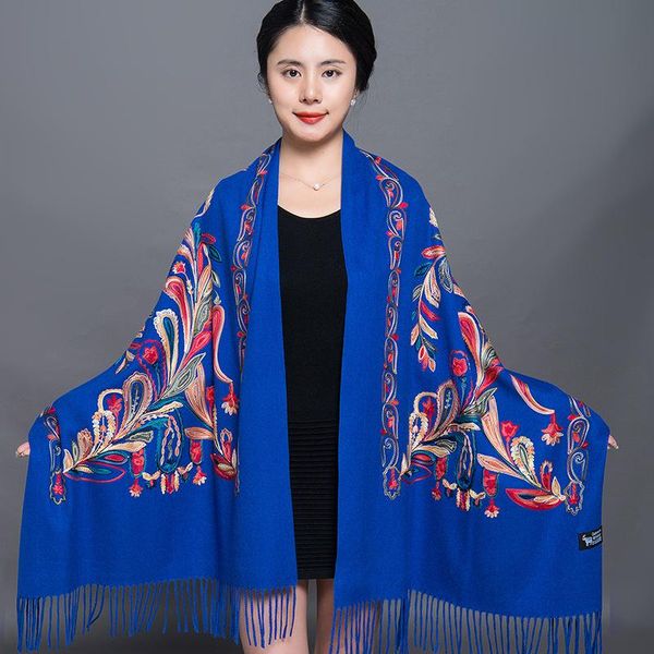 scarves brand women embroidered cashmere pashmina autumn winter arrival shawl scarf thickened travel blanket wraps bufanda mujer, Blue;gray
scarves brand women embroidered cashmere pashmina autumn winter arrival shawl scarf thickened travel blanket wraps bufanda mujer, Blue;gray