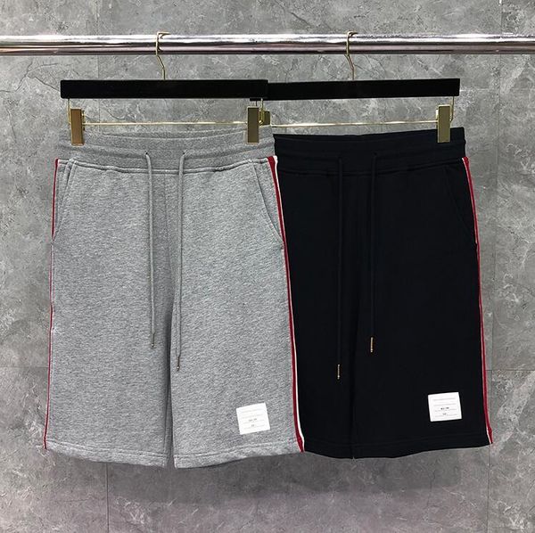 men's shorts 2021 fashion brand casual men solid summer cotton sports trousers striped knee length mens jogger track pants, White;black
men's shorts 2021 fashion brand casual men solid summer cotton sports trousers striped knee length mens jogger track pants, White;black