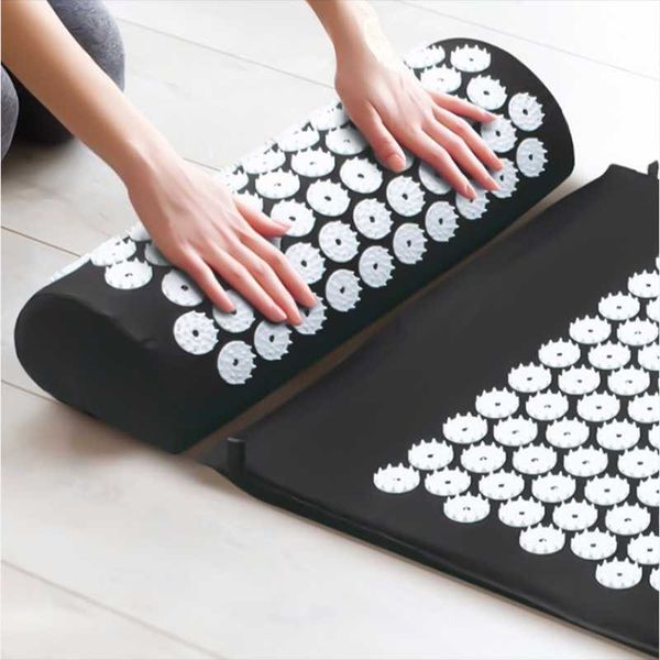 massager mat with pillow cushion acupressure relieve stress massage yoga mat back body pain spike acupuncture massage yoga
massager mat with pillow cushion acupressure relieve stress massage yoga mat back body pain spike acupuncture massage yoga